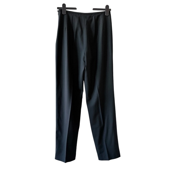 ☀️Dana Buchanan Black Wool Blend Straight Leg Pants - Picture 1 of 11